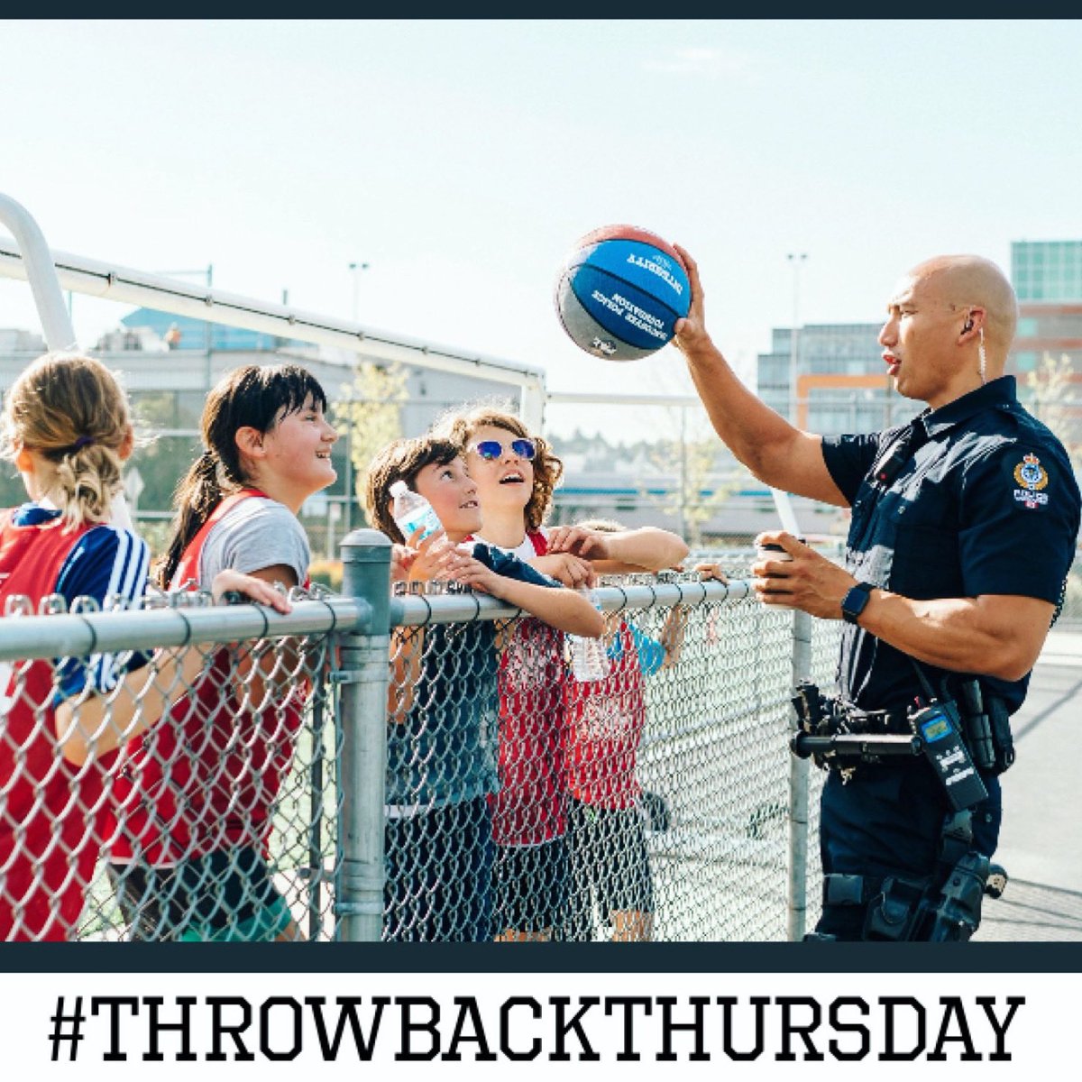 #TBT - S.L.O. Wong-Moon helping with the Vancouver Police Athletic League (PAL). PAL helps promote healthy lifestyle choices for youth. It also demonstrates the value of teamwork, and shows how lessons from across the field can be applied to different areas in life. #Teamwork