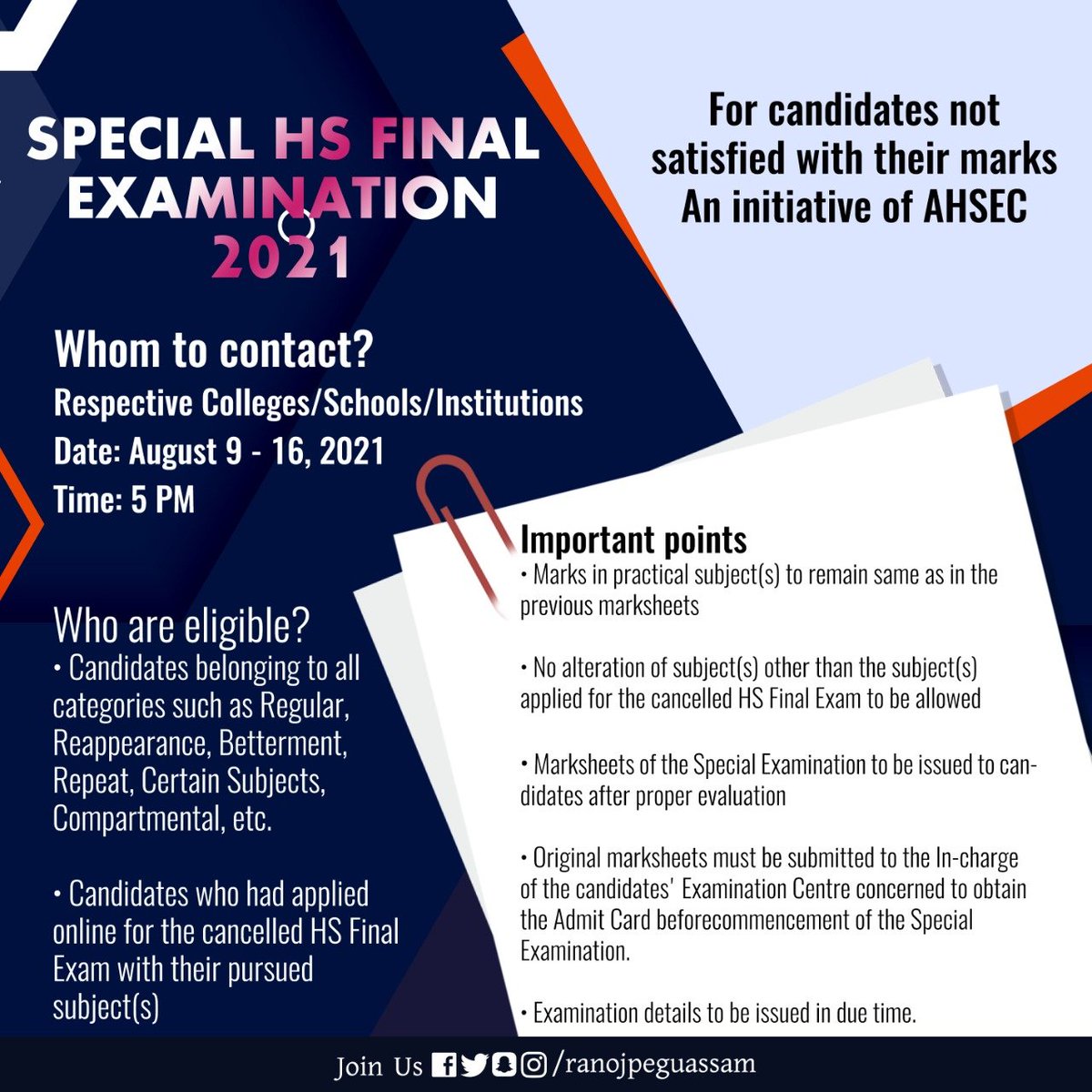 ranojpeguassam's tweet photo. An initiative of AHSEC https://t.co/6Wrv64lUJY