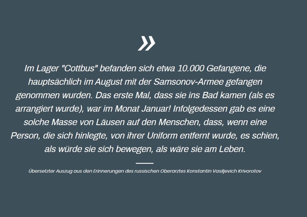 ddbkultur's tweet photo. Eindrucksvolle virtuelle Ausstellung von @GeschichteCB über die #Kriegsgefangenenlager Cottbus 1914 – 1924. Fotos, Dokumente, Pläne erzählen von Gefangenen und Wärtern, von der Entdeckung des Fleckfieber-Erregers, von Glaube, Strafe und... Fußball 👇
https://t.co/ZWxbbIhDT7 
!B https://t.co/Fb4P4y9W7Z