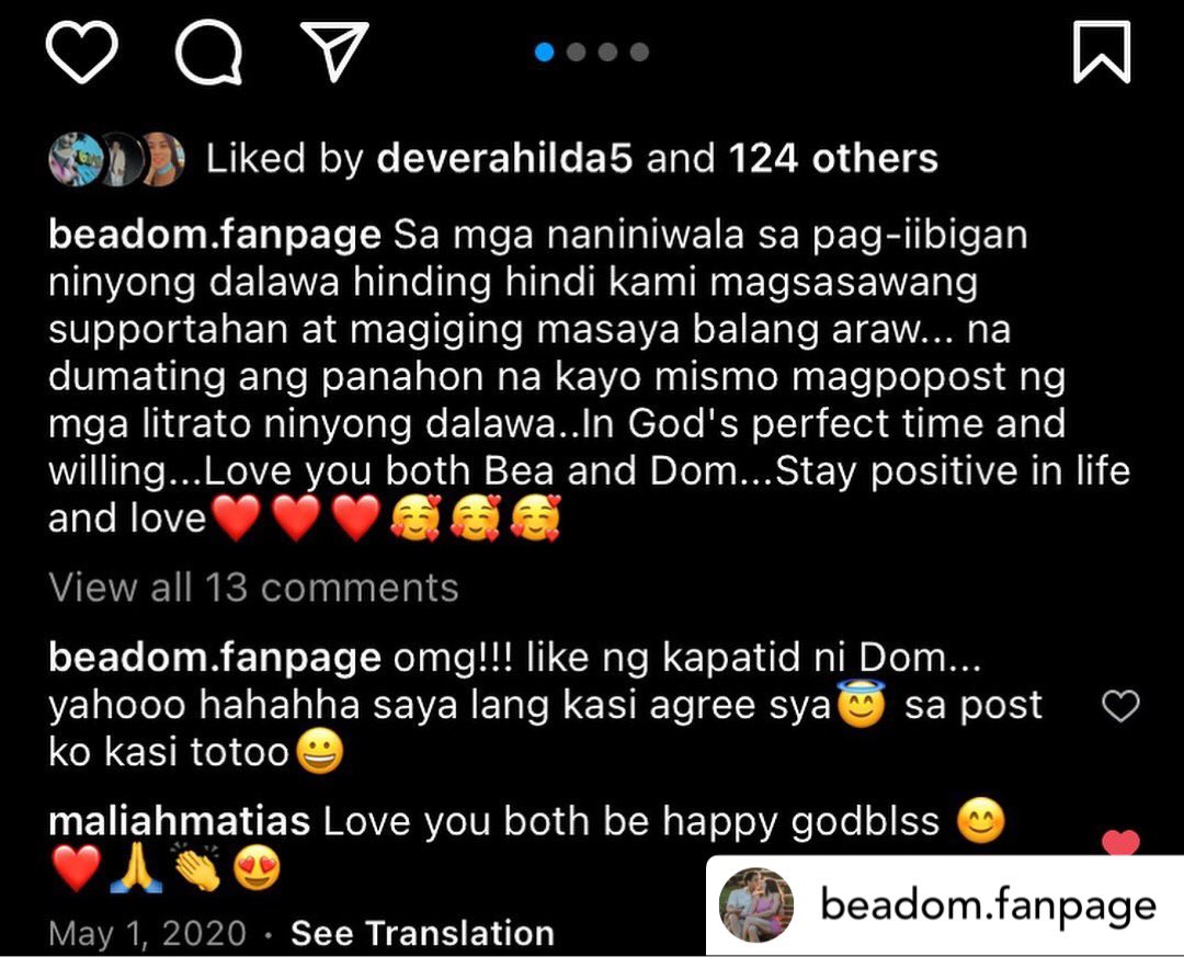 iamcocoalluring's tweet photo. Wish granted❤️❤️❤️ Bea Alonzo and Dominic Roque
Ang saya lang kasi from day 1 na ginawa ko ang Beadom Fanpage madami nagDDM at nangbabash sa akin kasi walang beadom daw. Pero look how happy they are right now bitch*s 😂😂😂 
Swipe➡️ https://t.co/L6nxmhX934