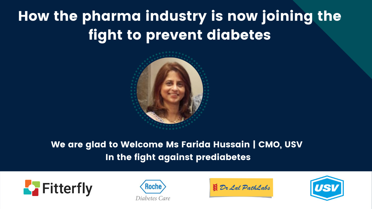 Fitter_Fly's tweet photo. We take immense pleasure in welcoming Ms Farida Hussain, CMO, USV. Her proficiency in marketing & different business functions has helped USV create a benchmark in the pharma industry
Register- https://t.co/9rVZzTCwaZ to join her along with the other experts to #FightPrediabetes. https://t.co/Wtn3MmL1iB