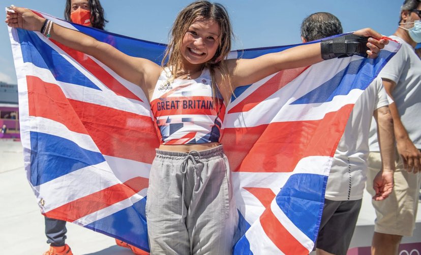 Way to go @skybrown! 👏🏽👏🏽👏🏽
13 years old and the youngest medalist for Team GB. 

We put together a sk8er playlist for all you aspiring sk8boarders 🛹

Playlist - open.spotify.com/playlist/4QrkA…