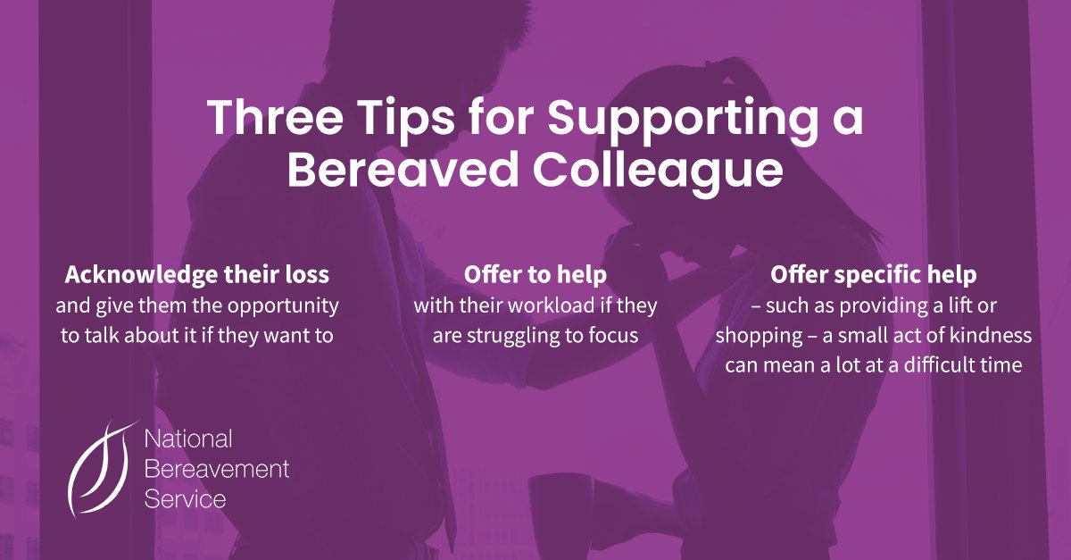 If you have a bereaved colleague, it can be hard to know what to say or whether to say anything at all can’t it? 

Here are 3 tips from our experts.

#bereavement #grief #workplace