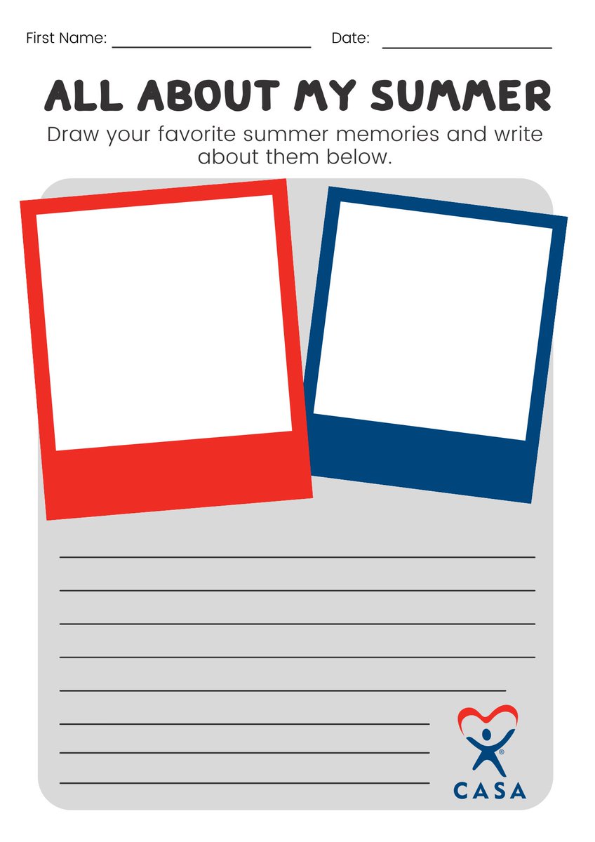 Print out this fun activity to do with any child!