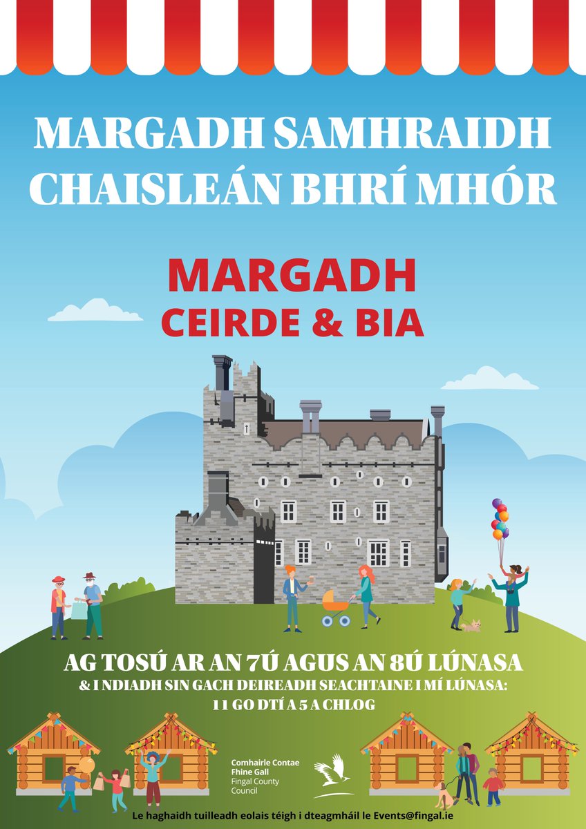 EVENTSinFingal's tweet photo. "RT" Bremore Summer Market this w/end 🌞
@seanaorodaigh @CllrGMaguire @TMurphyFingal @tomoleary888 @KarenPowerComms  @OurBalbriggan @BbrigganChamber @balbrigganCPF @Balbriggancc @BalbrigganRFC @balbrigganscout @BremoreCastle @THRA_Balbriggan @BACAFRIC @Balbrigganinfo @Balrothery https://t.co/niB41FdHet