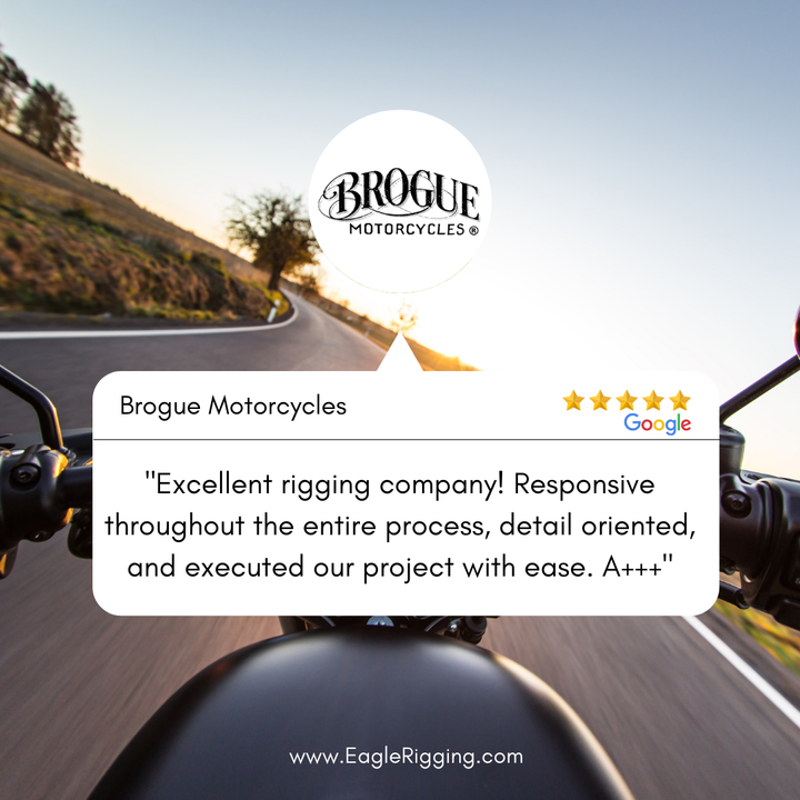 Eagle_Rigging's tweet photo. There's only the road ahead for #BrogueMotorcycles moving to NY - welcome to #NewYork!  We're glad we could help out with your big shop relocation and wish you much continued success.

Learn more about their in-house #manufacturing shop bring... #motorbike https://t.co/smCy6rnmtj https://t.co/Pkri8pydpc