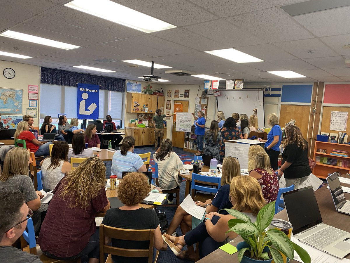 So excited to have our faculty and staff back in the building! Enjoying all the revelations and thinking surrounding our #bookclub book #Culturize. Such a great way to start the school year! #WeAreMustangs <a href="/hamcoschools/">Hamilton County Schools</a> <a href="/HCSNorthRiver/">HCSNorthRiver</a>