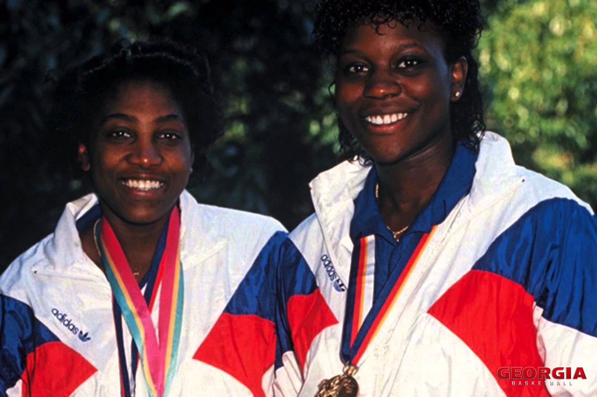 With a combined eight <a href="/olympics/">The Olympic Games</a> appearances and six gold medals, Katrina McClain and Teresa Edwards were a dominant force on the world’s biggest stage for <a href="/usabasketball/">USA Basketball</a>! 🥇🥇🥇🥇🥇🥇

#GoDawgs | #OlympiansMadeHere