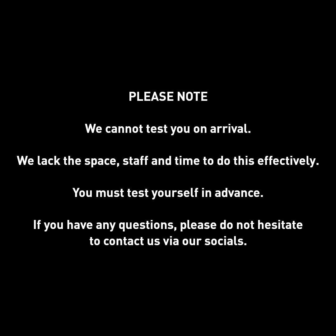 BongoClub's tweet photo. IMPORTANT INFORMATION FOR TICKET HOLDERS

Please read all the slides as these are mandatory conditions for entering the venue.

It's free and easy to get a lateral flow test (LFT).

This is to protect punters, staff &amp; the only way to ensure we don't close (no staff = no Bongo) x https://t.co/5GZco1u8Yi