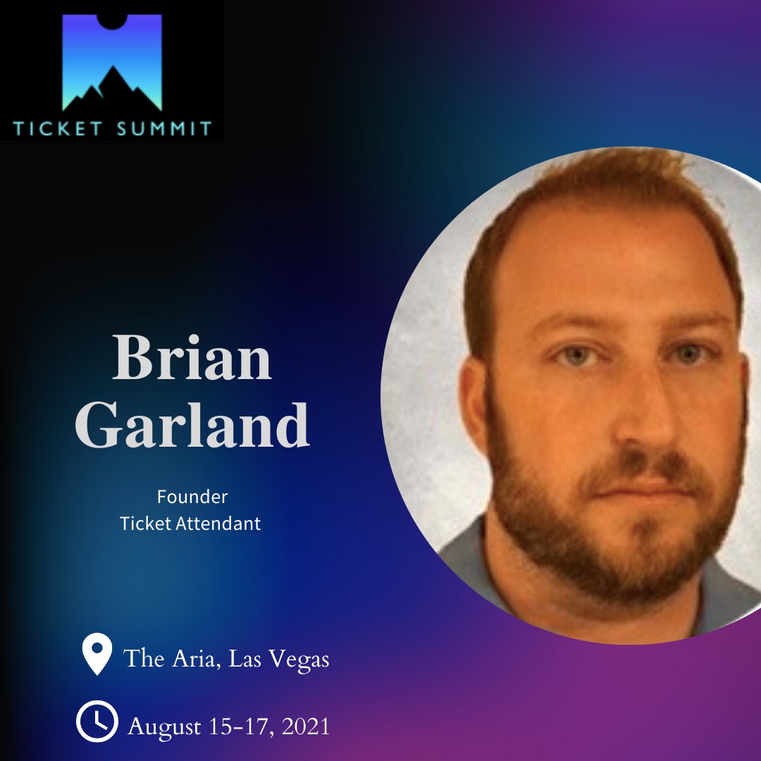 TicketSummit's tweet photo. Meet our speaker, Brian Garland, Founder of @TicketAttendant🚀 
Ticket Attendant’s goals have always been to reduce human error and the time brokers have to spend on tedious work. This included; invoicing vendor orders, creating purchase orders, and downloading tickets. https://t.co/0gJ1J23Vt6