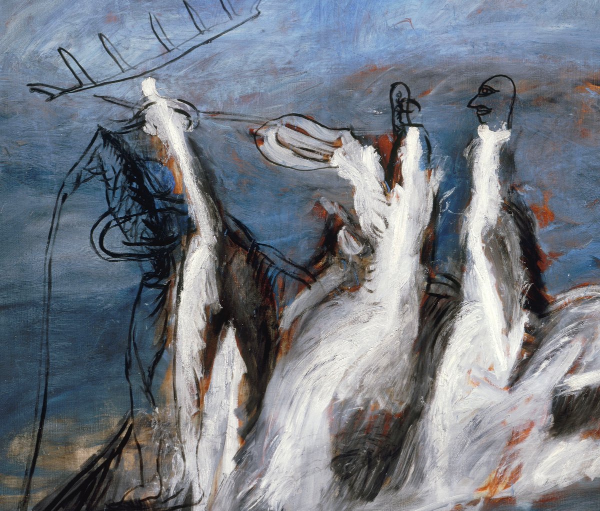 #offsite Gérard Garouste participe actuellement à l'exposition inaugurale des Franciscaines de Deauville "Sur les chemins du paradis", jusqu'au 22 août 2021.

📸 Gérard Garouste, Phlegyas, Dante et Virgile, 1986