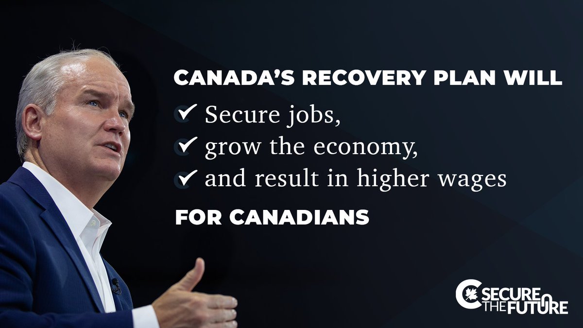 erinotoole's tweet photo. With the Liberals, NDP, and Greens all supporting higher spending, higher debt, and higher prices, you only have one choice to secure growth and Canada’s economic future: Canada’s Conservatives. https://t.co/FPBRDLEsI2