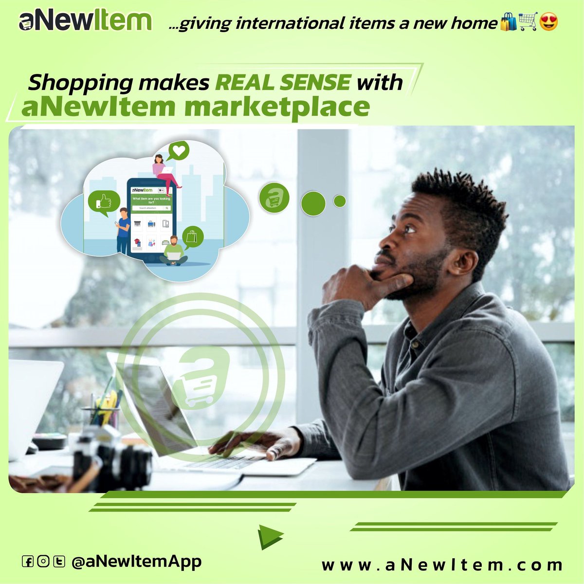 anewitemapp's tweet photo. Even if you're new to online stores and shopping, we help you make it make sense. We're always a click away.

#anewitem #nyc #usa #shoppingmode #shoppersstop #trustonlineshop #smarttv #electronics #trendyfashion #smartphone #gadgetshop #marketplace #shoppinglist https://t.co/XslLd7mBh1