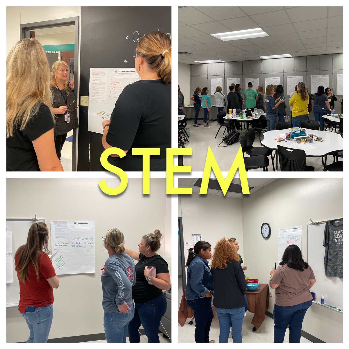 snyderk0819's tweet photo. Teachers at VRE are digging into STEM Actions to support our budding engineers! #LISDSTEM @STEMKimLISD @LISDSTEM https://t.co/jE5ynysSvF