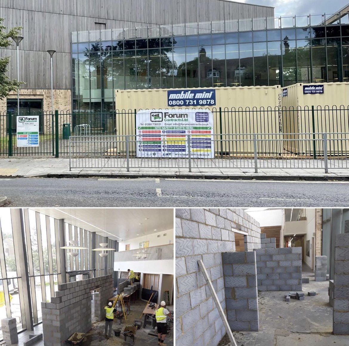 ForumContracts's tweet photo. PROJECT UNDERWAY 🏗
Last week, #TeamForum started a new project at John Roan school, London.
Works include the restructuring of the reception and entrance area. 🔨
Works to be completed by end of September 2021. ✅
The 11th school we are currently working on! https://t.co/iRnIgLsehC
