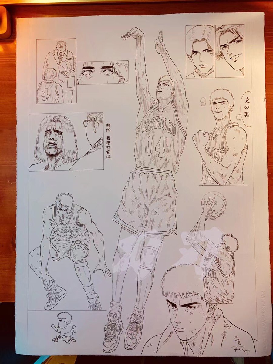 daoren_studio's tweet photo. 如今回頭來看《灌籃高手》，才明白不是人人都有櫻木的天賦、流川的球技。那個沒有主角光環的三井，才是真實的我們。 https://t.co/MAxzLGXcC5