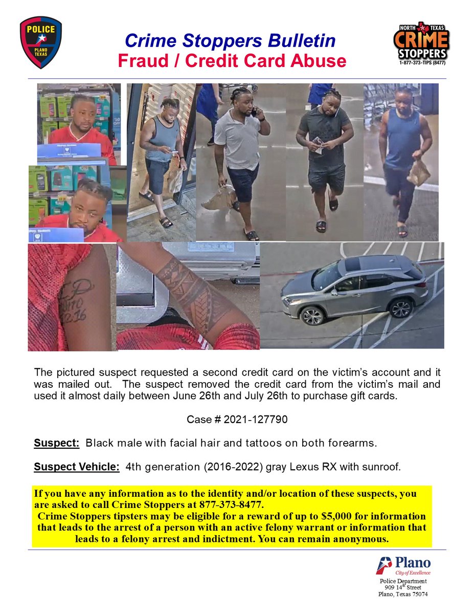 PlanoPoliceDept's tweet photo. Need to Identify Fraud suspect https://t.co/67BcysbaV1