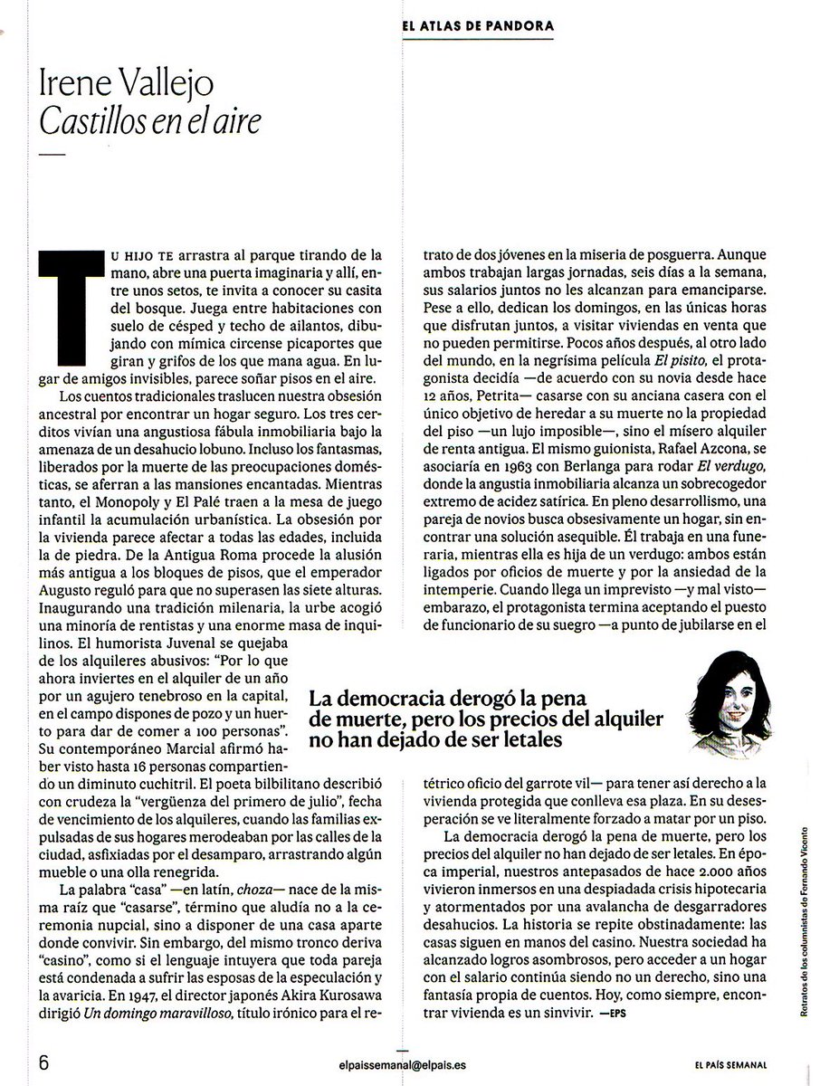 «Los tres cerditos viven una angustiosa fábula inmobiliaria bajo la amenaza de un desahucio lobuno. Incluso los fantasmas se aferran a las mansiones encantadas. Hoy, como siempre, encontrar vivienda es un sinvivir». 
<a href="/elpaissemanal/">EL PAÍS SEMANAL</a> #ElAtlasDePandora