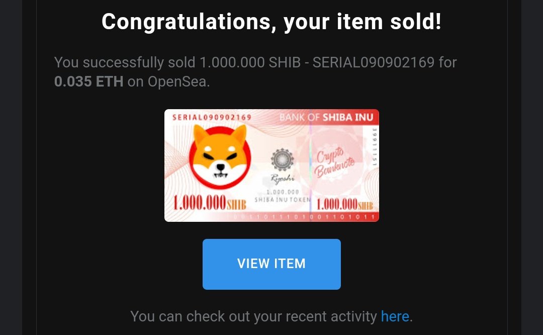 Crypto_Banknote's tweet image. 🌟NEW SOLD🌟
1.000.000 SHIB - SERIAL090902169
🌟Crypto Banknotes🌟
A Unique Crypto Banknote Projects

opensea.io/collection/cry…
@opensea #opensea #nft #nfts #nftcollector #NFTCommunity #nftcreator #nftcollectible #nftart #cryptoart