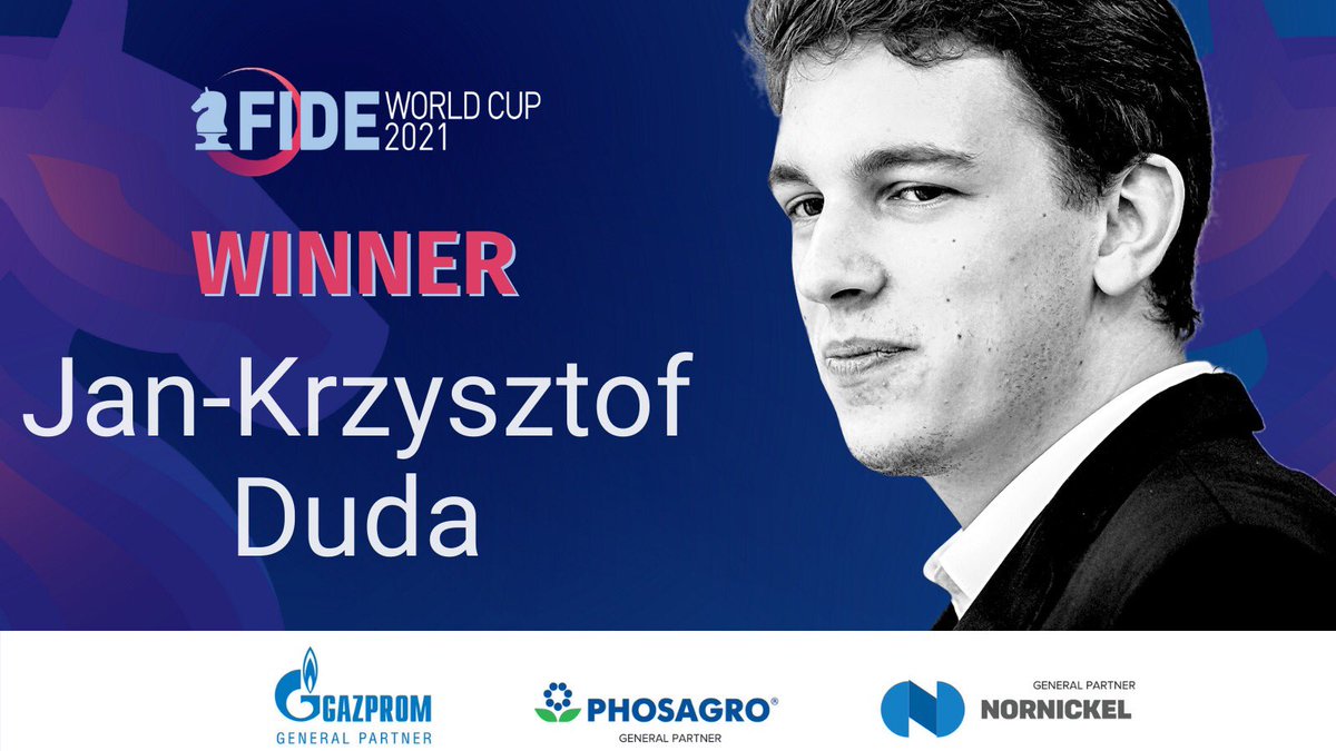 Jan-Krzysztof Duda wins the FIDE World Cup