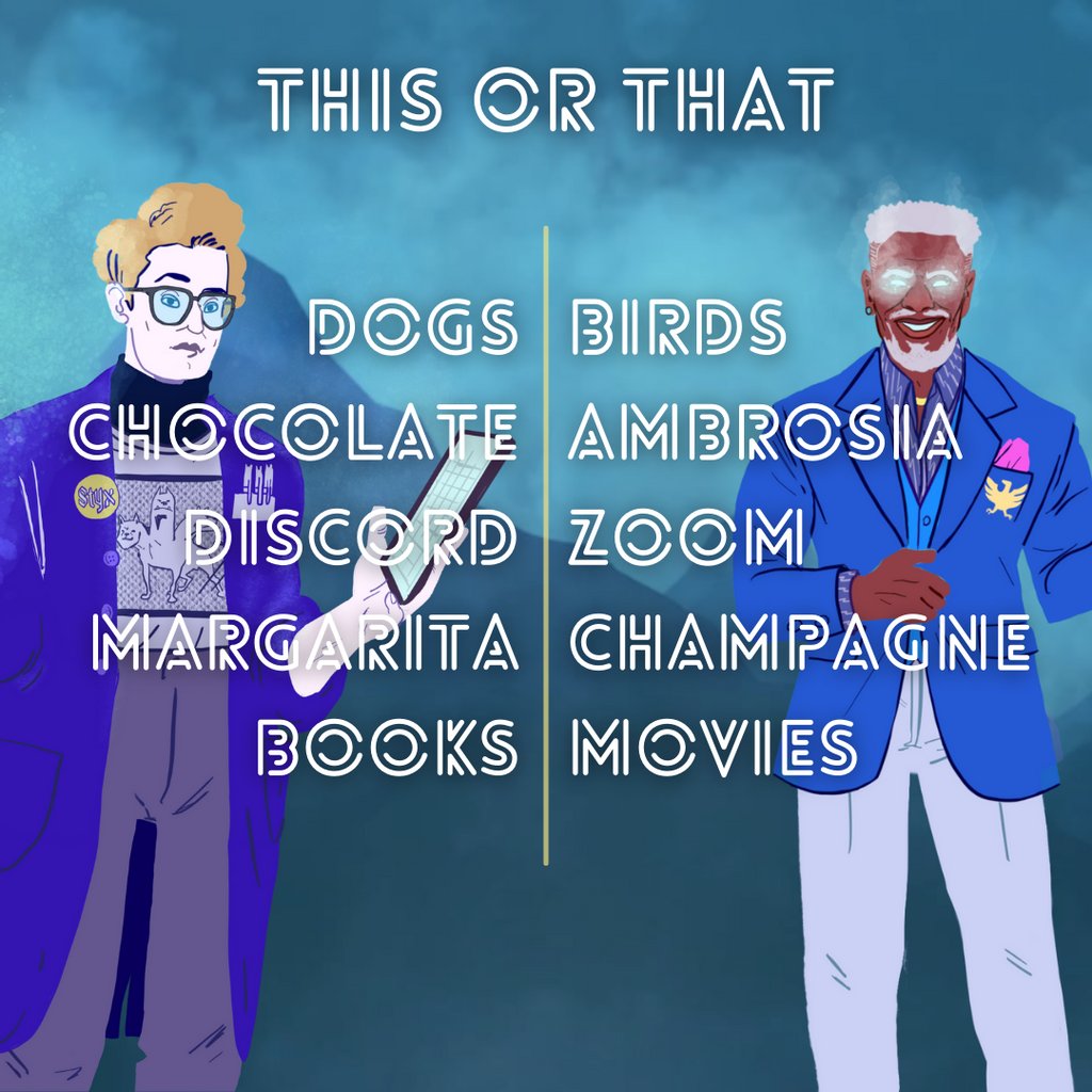 Do you like the view from above or do you prefer to see the sights from down below? Would you like to fly like an eagle or hang underground with your fav 3-headed pup? Copy/paste &amp; share this image with your picks to let us know if you’re more like Zeus or Hades! 

#RuntoEscape