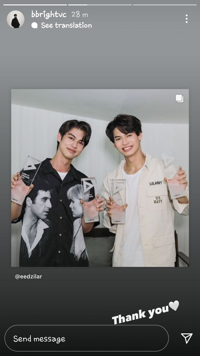 brightwin_Laofc's tweet photo. IGS @bbrightvc Update
😍
#LINETVAWARDS2021 #bbrightvc #winmetawin https://t.co/z1CnfkTwMl