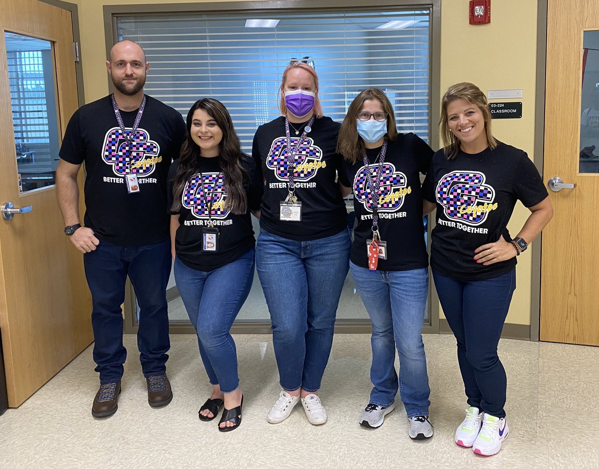 Top 1/2 of team Social studies is ready for the year! <a href="/TheCoyoteWay/">CypressCreek</a> #bettertogether #forgothowtosmile