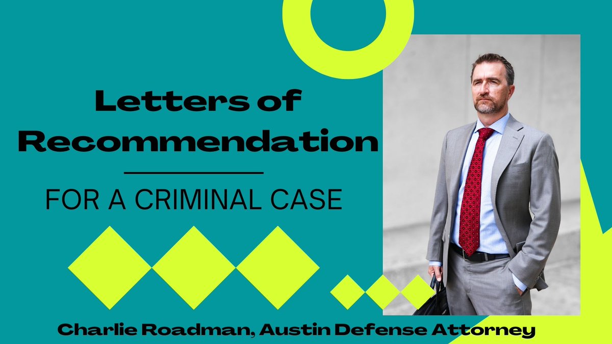 roadmanlaw's tweet photo. Ever wonder what value a letter of recommendation has in a criminal case? Check out this article I  wrote. TLDR; It can be very effective. 
https://t.co/nGvUvV1LkF https://t.co/mo0sxQQolR