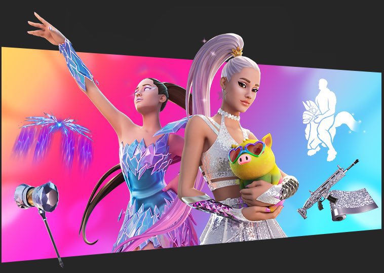 SORTEO | ¡ARIANA GRANDE o 2.000 VBUCKS! 🎁 

🌟Requisitos: 

• Dar FAV ❤ y RT 🔁 a este tweet 

• Seguir a: @SheryFN_  <a href="/PablitoFNBR/">Pablito</a> 

• Menciona a 2 amigos que les guste la skin!  

¡El sorteo termina este Sábado 7 de agosto!