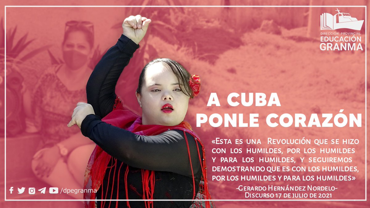 TeresaTrinchet's tweet photo. Entendemos de amor no de odio. #ACubaPonleCorazón #CubaViva #CubaSoberana #EducaciónGranma #CubaMined @elsa_ena @DarvelisCarrac3 @dailiana_d https://t.co/KUbCDY5ncg