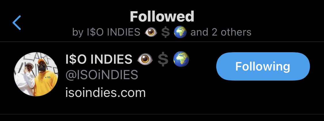 I love ya <a href="/ISOiNDIES/">I$O INDIES</a> 😌🙏🏼