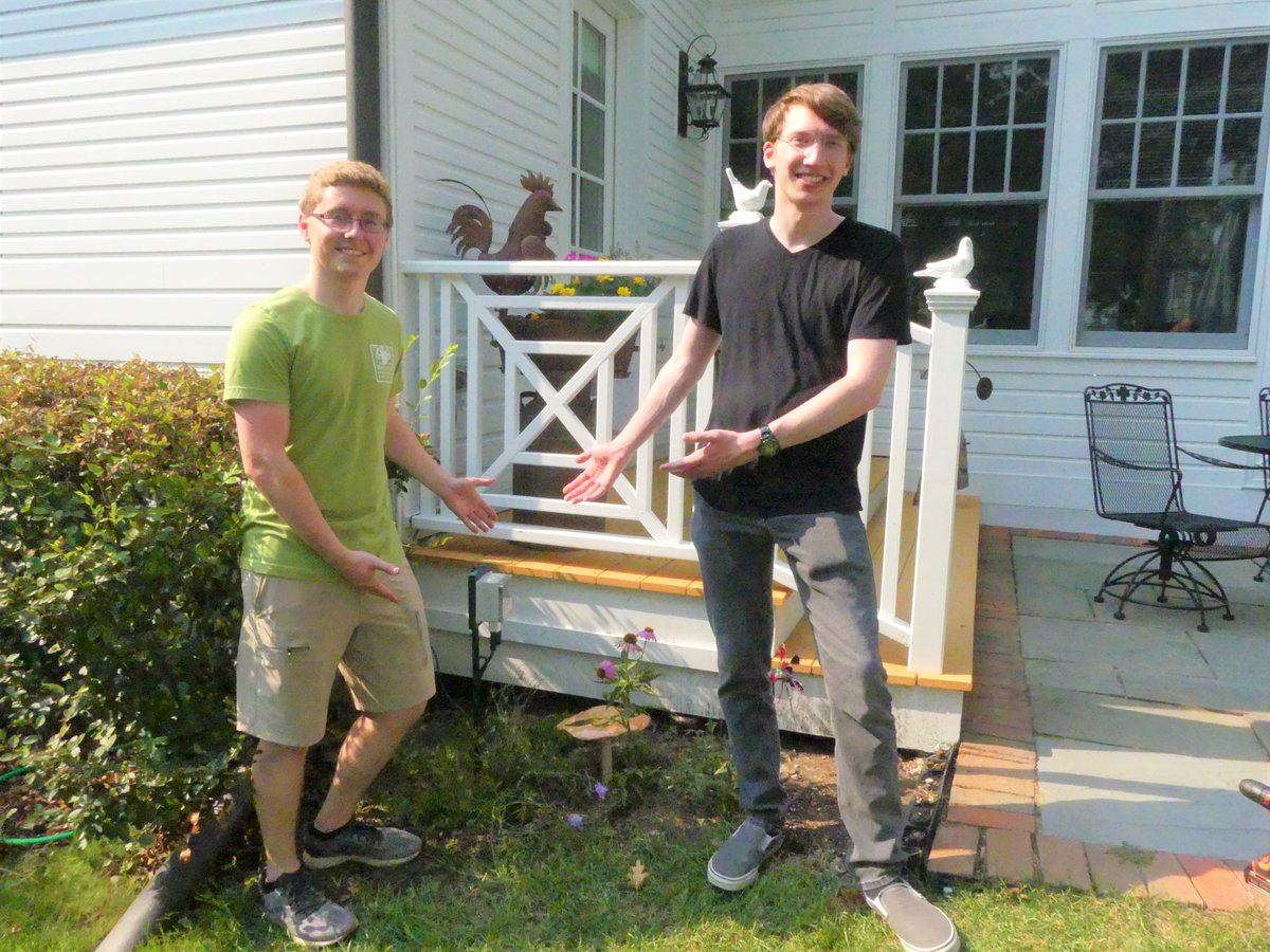glaseducation's tweet photo. Adam, Simon, and Chris Kirby successfully installed a student-made night sky quality sensor yesterday!

The sensor was installed as part of the LENSS project, which gives local high school students the opportunity to learn STEAM skills by working to improve their local community. https://t.co/rn3ZS236BA