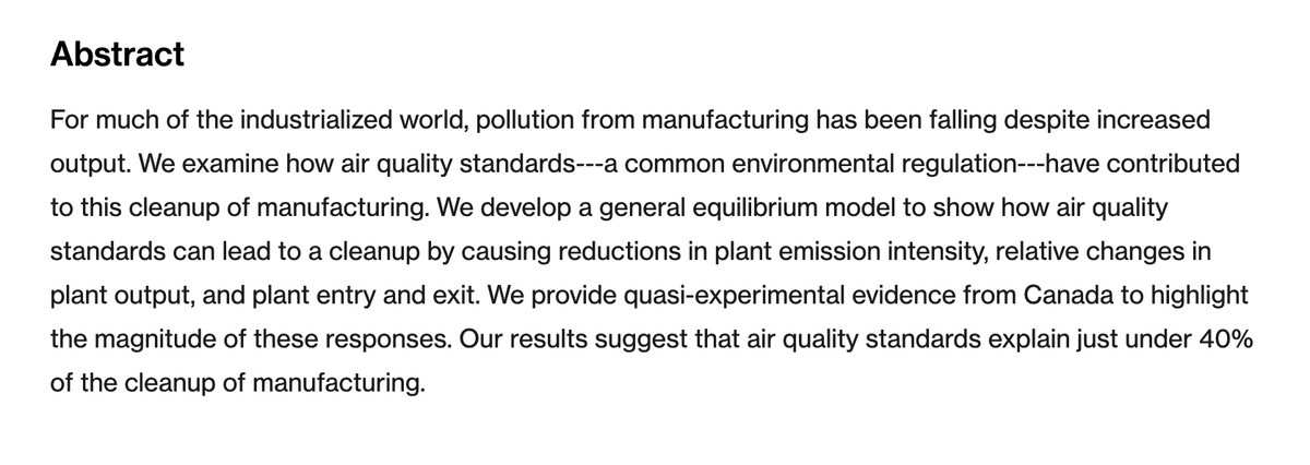 The Review of Economics and Statistics (REStat) (@restatjournal) on Twitter photo In the July 2021 issue of REStat: Nouri Najjar (<a href="/Nouri_Najjar/">Nouri Najjar</a>) and Jevan Cherniwchan (<a href="/jevanc/">Jevan Cherniwchan</a>) find the effects of air quality standards explain just under 40% of the clean-up of manufacturing. mitpressjournals.org/doi/abs/10.116โฆ In the July 2021 issue of REStat: Nouri Najjar (<a href="/Nouri_Najjar/">Nouri Najjar</a>) and Jevan Cherniwchan (<a href="/jevanc/">Jevan Cherniwchan</a>) find the effects of air quality standards explain just under 40% of the clean-up of manufacturing. mitpressjournals.org/doi/abs/10.116โฆ