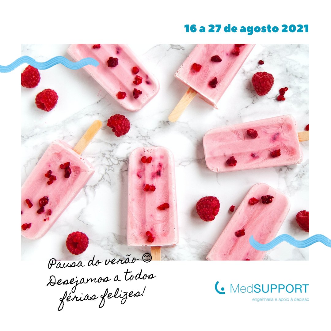 medsupportPT's tweet image. Desejamos a todos férias felizes!

A MedSUPPORT encerrará para um período de férias entre os dias 16 a 27 de agosto.

Estaremos de regresso no dia 30 de agosto,

Até lá,
Um abraço de toda a equipa MedSUPPORT
#adoraatuaclinica #medsupport #verao2021
