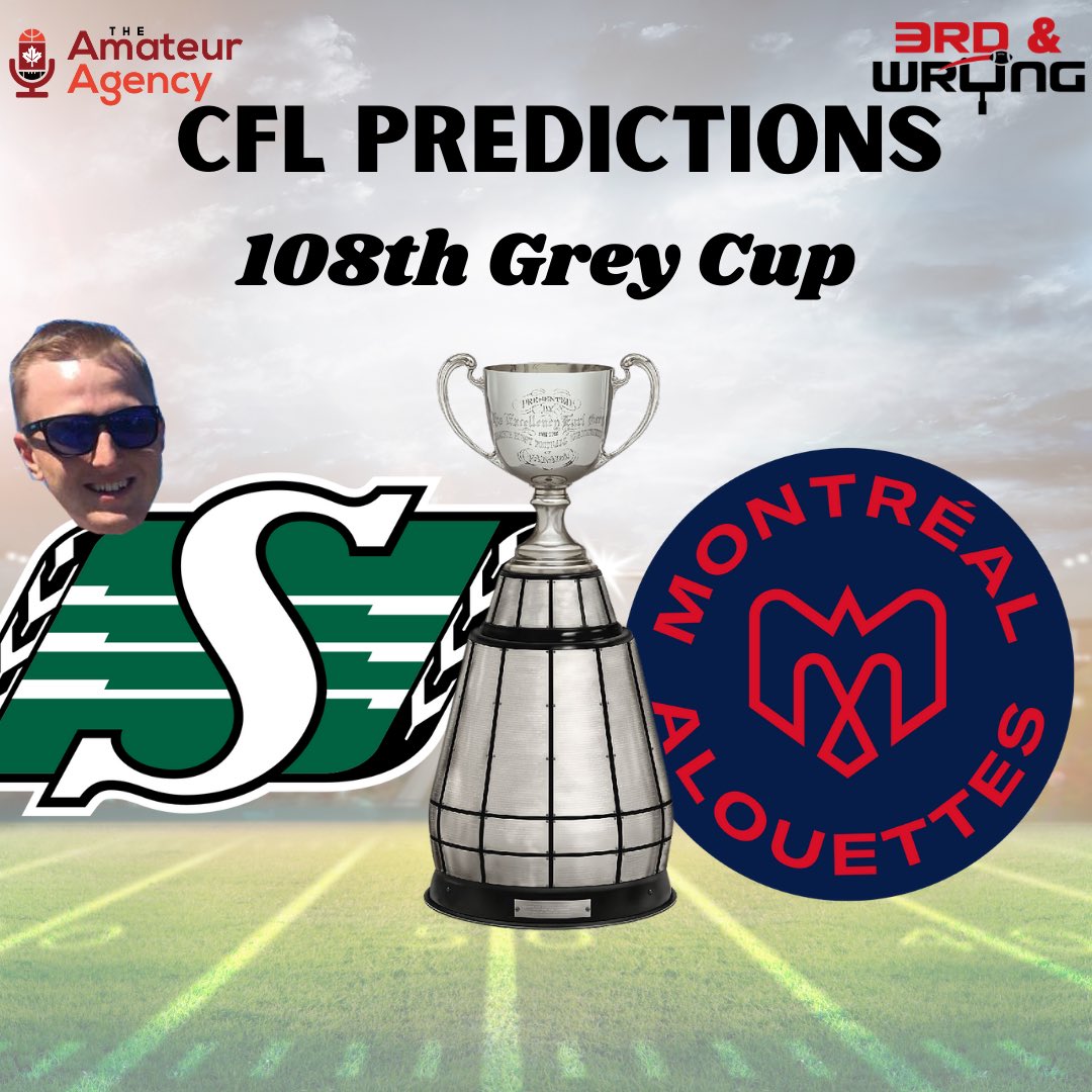 Day 5/5! The CFL is BACK! Our Grey Cup predictions for the 2021 season! Stay tuned for our Weekly Picks later today! 

#CFL #RiseWithUs