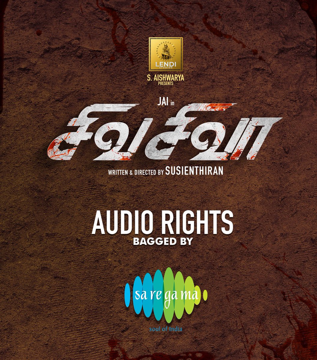 Delighted to announce that the audio rights of #ShivaShivaa has been bagged by music giant <a href="/saregamasouth/">Saregama South</a> 🎶💐

<a href="/Actor_Jai/">Jai</a>'s musical debut 🎶

#Susienthiran @meenakshigovin2 <a href="/VelrajR/">rvelrajcinematograph</a> <a href="/mukasivishwa/">MU.KASIVISHWANATHAN</a> <a href="/lendi_studios/">Lendi Studios</a> <a href="/ajay250193/">Ajay praveen kumar</a> <a href="/DoneChannel1/">Done Channel</a> <a href="/gobeatroute/">BeatRoute</a>