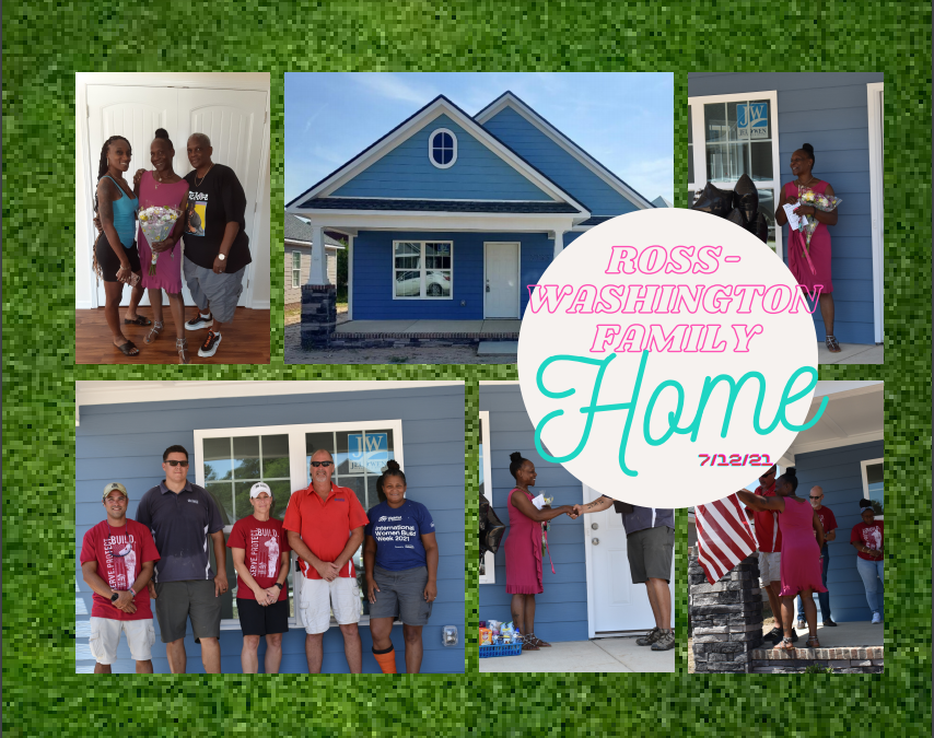 2021 HOME DEDICATION for Ms. Ross-Washington!
