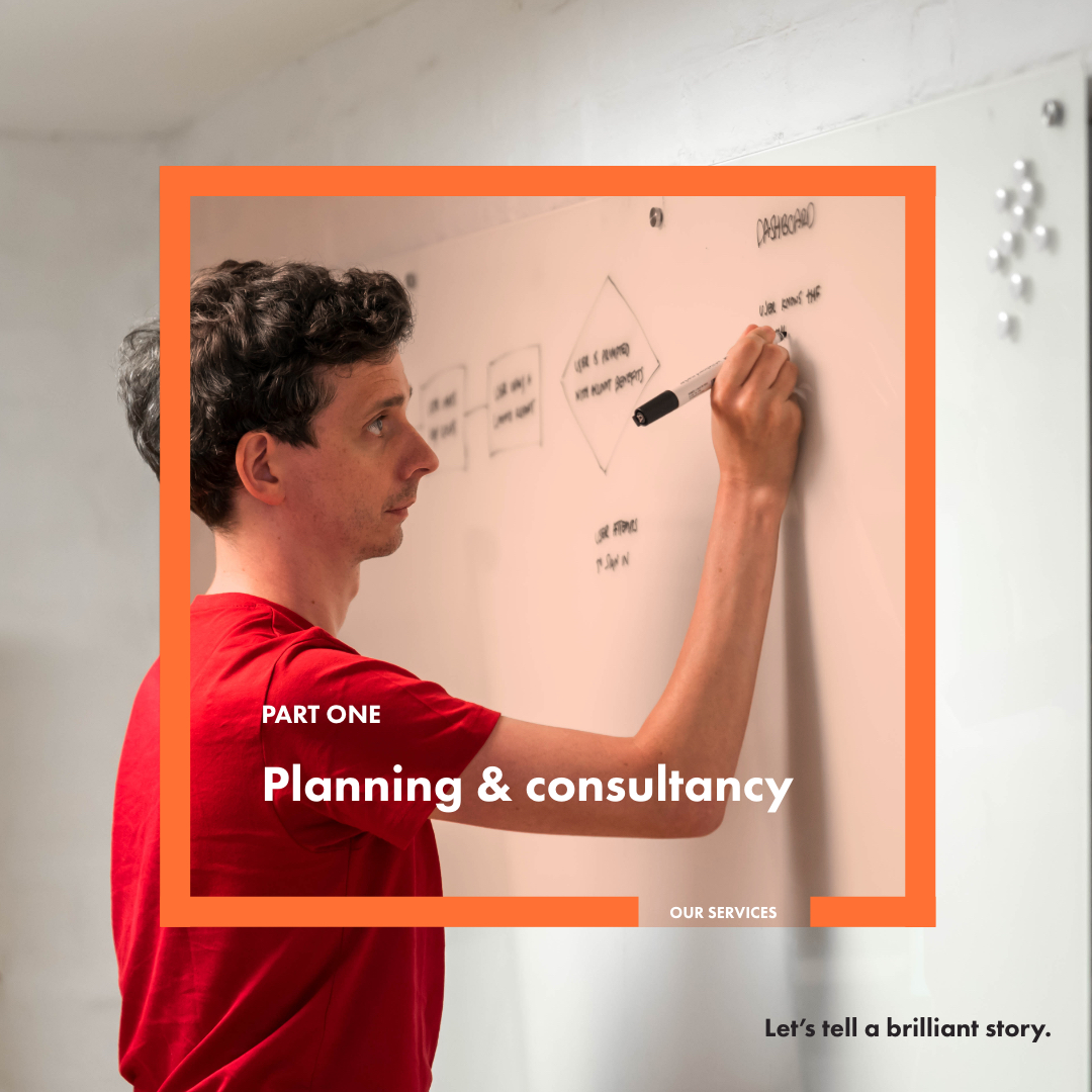 threepartstory's tweet photo. Every project starts with planning and consultancy. We get to know your business, brand, audiences, goals and objectives and gather insight to allow us to create compelling and effective communications across any channel. https://t.co/RdgyhIttTL