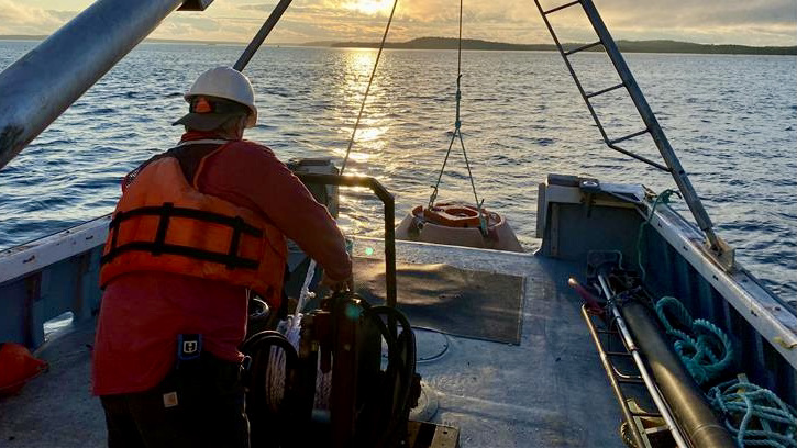 ORPC_Inc's tweet photo. Perks of the job – summer sunsets on Cobscook Bay, Maine while deploying tidal measurement equipment. #Eastport #Lubec #cobscookbay #tidalenergy #renewablenergy #freeflowing #sustainable #predictablepower https://t.co/S3jWEt0OXS
