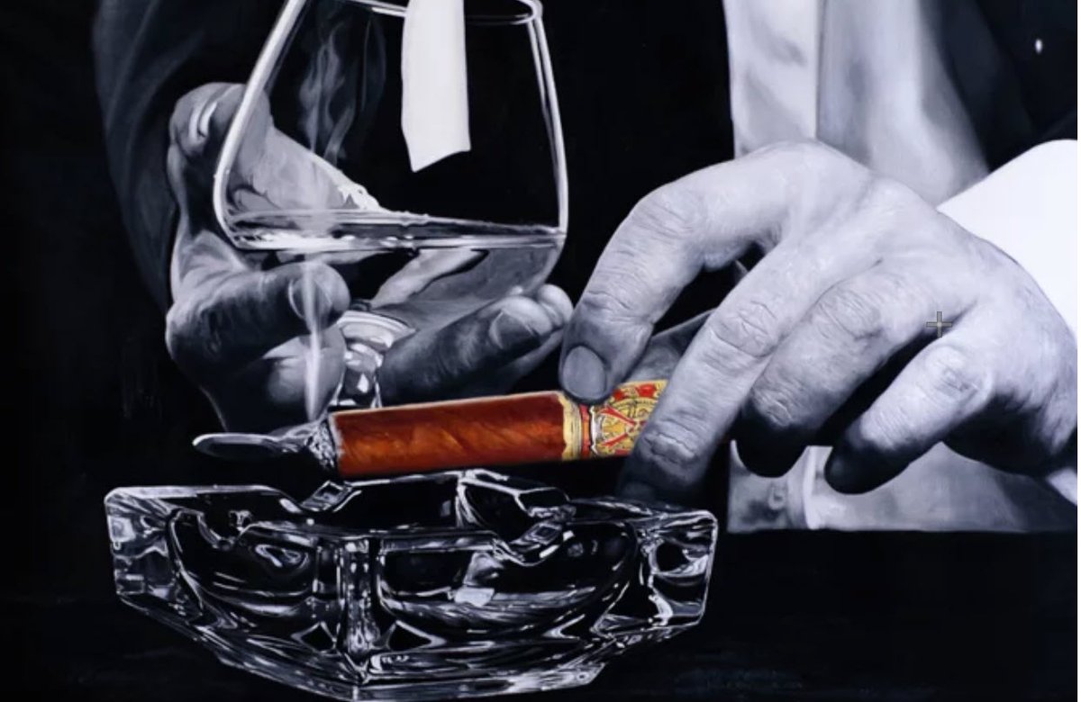 ga_carver's tweet photo. Original oil on canvas - business man smoking his OpusX while enjoying a drink 36x24" Has not been stretched &amp; shipped rolled in a protective shipping tube. https://t.co/vwSOdIC5Cs #cigars #cigarlounge #cigarpictures #cigarsign #Cuba #mancave #cigarpainting #cigaroil https://t.co/GTDmWicUas