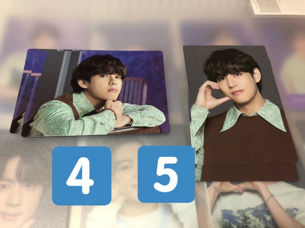 akr__66's tweet photo. bts ソウジュ ミニフォト 交換

譲:ユンギ②③⑥
     ホソク②④
     ジミン④⑤
     テヒョン④⑤

求:ユンギ⑤⑦
     ホソク①⑤
     ジミン③
     テヒョン③⑦

⚠️同種交換のみ
郵便交換、同日発送
スリーブ+硬質ケース+防水
お心当たりある方お気軽にリプまたはDMよろしくお願い致します🙇‍♀️ https://t.co/m1gjSdeSHm