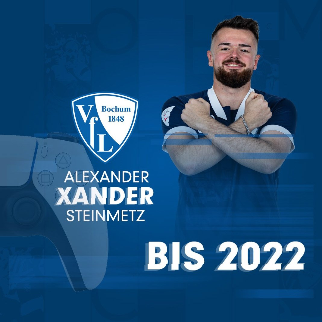 VfL1848eSports's tweet photo. Unser Team-Käpt'n, @Vonovia_SE eSports WG Hausmeister &amp; #meinVfL Urgestein @VfL_Xander bleibt auch in der nächsten Saison! 🥳 Alex geht in sein 4. Jahr in Bochum, da konnte er natürlich nur ❎ drücken und unser Angebot akzeptieren 😜 Auf eine starke #FIFA22 Saison 💪

#XANDER2022 https://t.co/Gr7nR1IJ0F