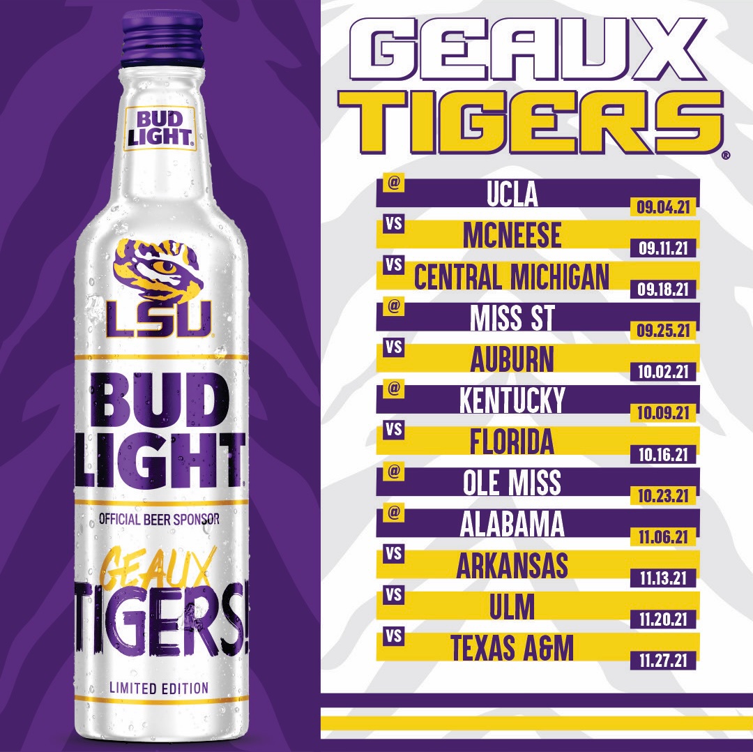 LSU Tigers Big Sip Water Bottle
