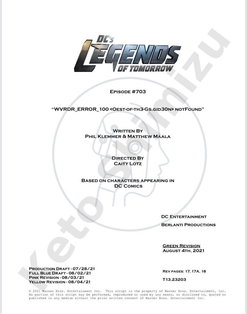 Today, we begin production on our 100th episode!! #LegendsOfTomorow episode 703 is written by OG writers Phil Klemmer and <a href="/Newyork5a/">Matt Maala</a> and directed by OG cast member <a href="/caitylotz/">Caity Lotz</a> !