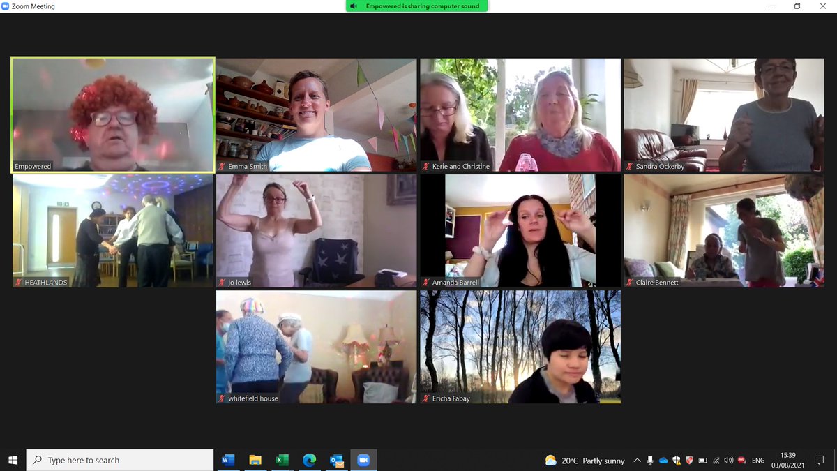 When was the last time you danced to the Birdy Song?  Escape to the Disco is a weekly online disco for people affected by #dementia in #GreaterManchester.  Dancers are at home or in care home, seated or standing. Want to join us? <a href="/JeffNiel3/">Jeff Niel</a> <a href="/GMAgeingHub/">GM Ageing Hub</a> <a href="/dementiaunited/">Dementia United</a>