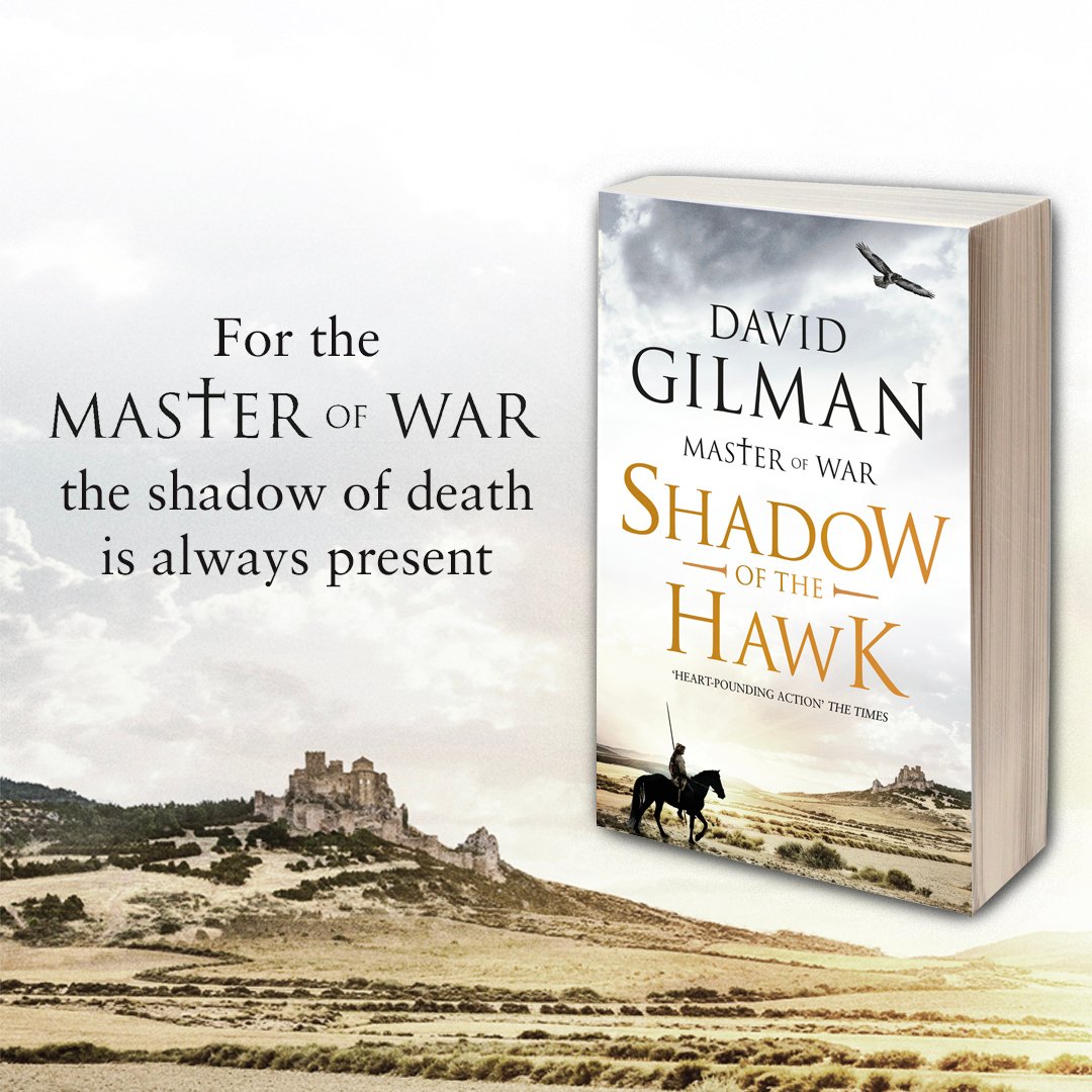 HoZ_Books's tweet photo. For the Master of War, the shadow of death is always present...
Thomas Blackstone, Edward III's Master of War, takes to Spain in the seventh instalment of @davidgilmanuk's gripping historical fiction series.
#ShadowOfTheHawk is out in paperback today! https://t.co/I1ug0ikyqT https://t.co/LD6oCkhU2m