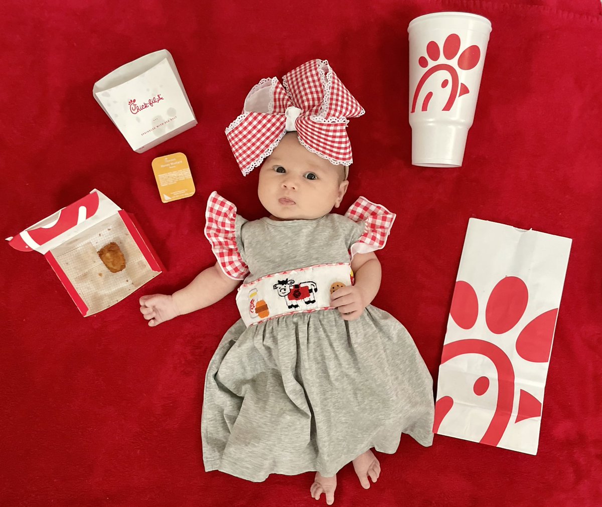 My little nugget is 1 month old. Also, I think my wife is a little obsessed with <a href="/ChickfilA/">Chick-fil-A, Inc.</a> 🤣 #onemonthold