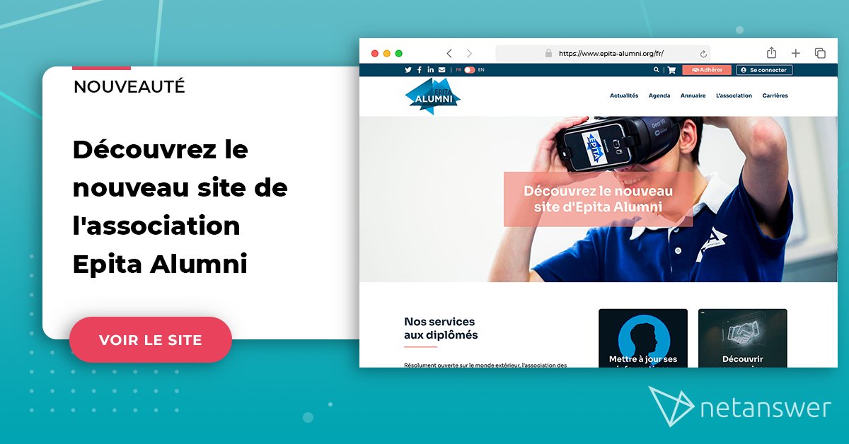 [Ils nous rejoignent 🤝]

L'association EPITA Alumni rejoint le réseau Netanswer !

Découvrez leur nouveau site ! epita-alumni.org/fr/

Merci d'avoir fait confiance à Netanswer !

<a href="/EPITA_Anciens/">EPITA Alumni</a>
#networking #alumni #reseau #communaute #NetAnswer