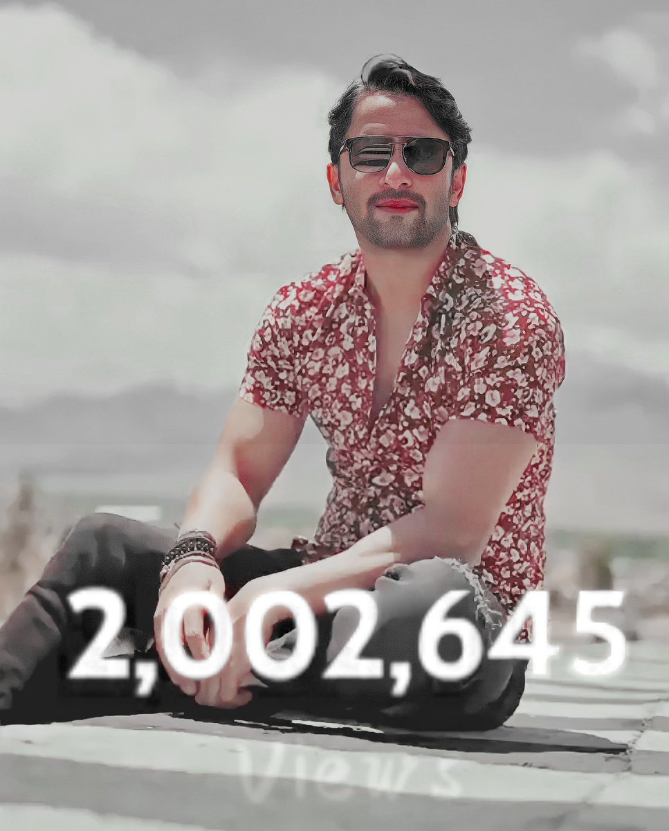 Big Big congratulations guys !!!! #MeraDilBhiKitnaPagalHai hits 2Million view on youtube !!! Many more to come 😘 
Congo birdies 😘😘😘😘 
#ShaheerSheikh 
MERA DIL WITH SHAHEER