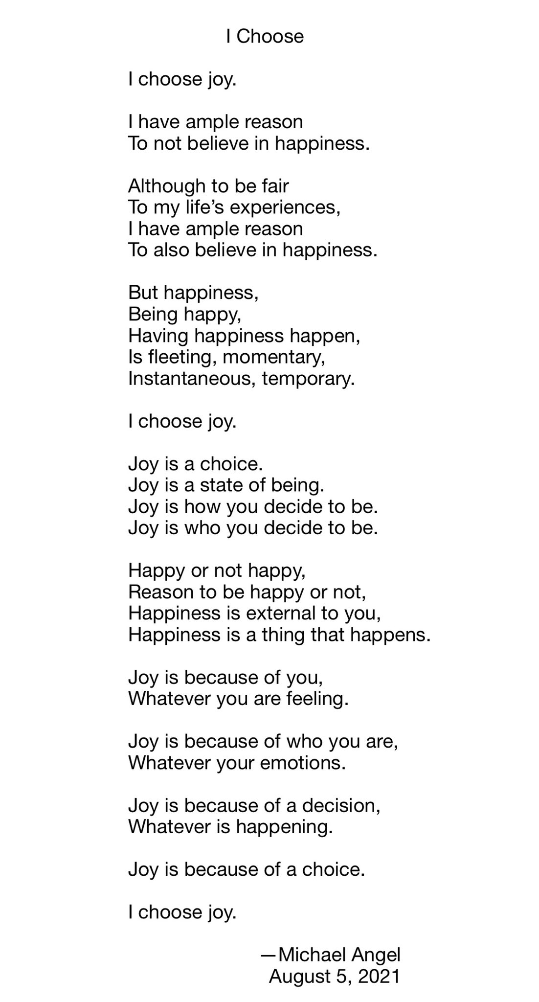 poems about being happy